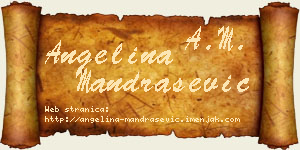 Angelina Mandrašević vizit kartica